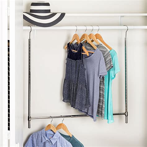 adjustable closet hanging rod|adjustable tension rods for closets.